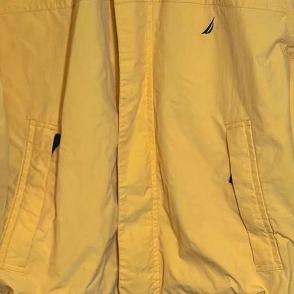 Nautica Yellow Windbreaker Jacket Lightweight Sporty Design - Picture 3 of 9